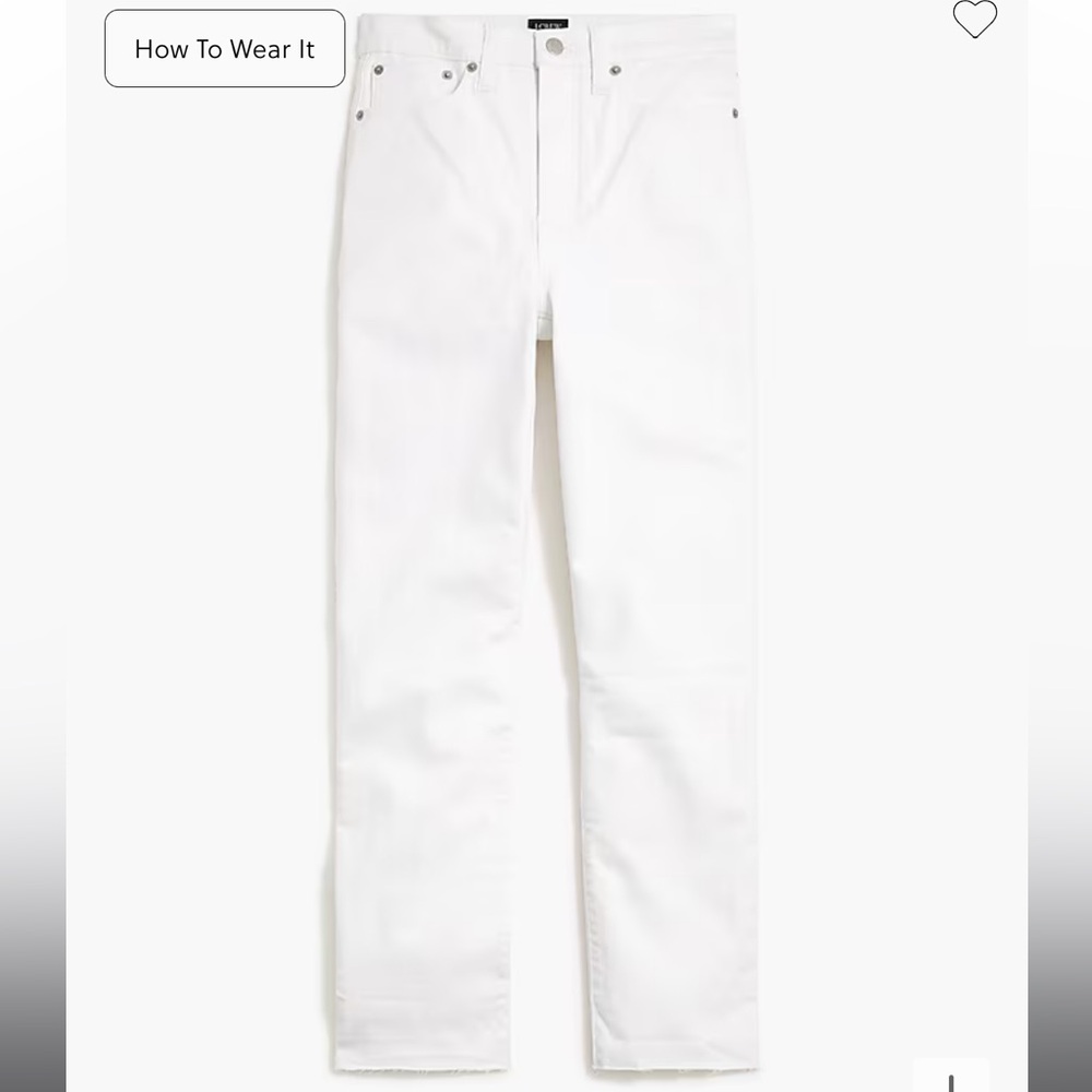 J. Crew white jeans